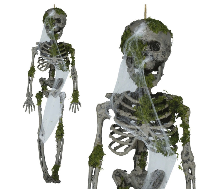Halloween Hangdecoratie Skelet Met Mos 40cm van Fiestas Guirca koop je bij Partywinkel