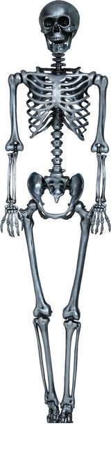 Halloween Hangdecoratie Zilver Skelet 90cm - Partywinkel - 8434077269640