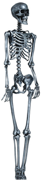 Halloween Hangdecoratie Zilver Skelet 90cm - Partywinkel - 8434077269640