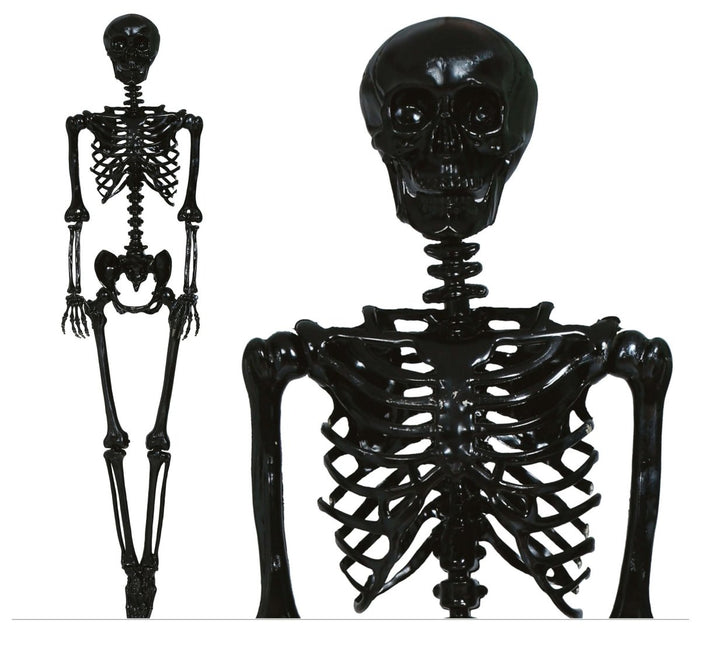 Halloween Hangdecoratie Zwart Skelet 1,6m - Partywinkel - 8434077249383