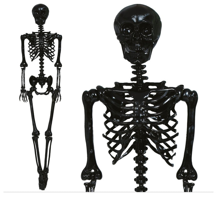 Halloween Hangdecoratie Zwart Skelet 90cm - Partywinkel - 8434077269626