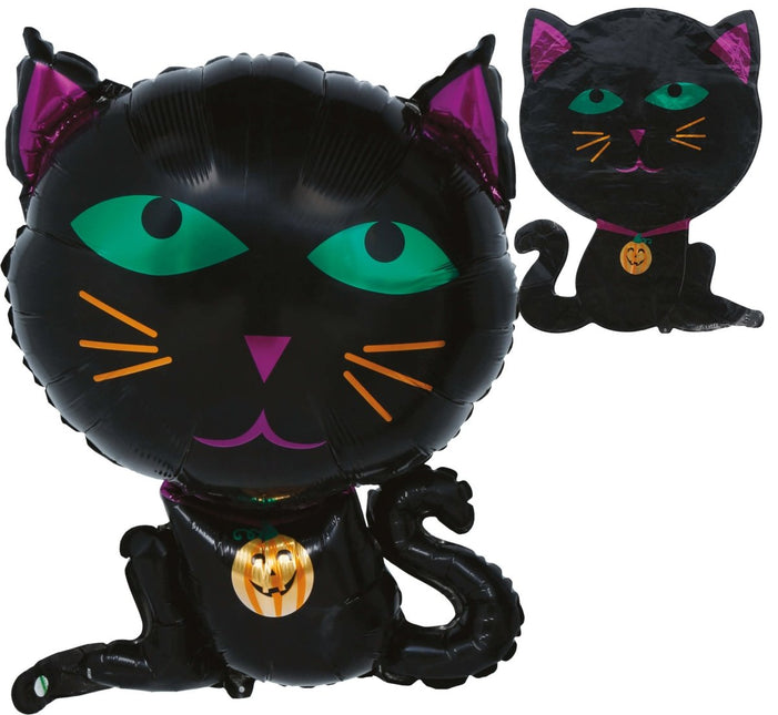 Halloween Helium Ballon Kat Leeg 60cm van Fiestas Guirca koop je bij Partywinkel