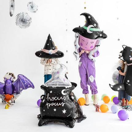 Halloween Helium Ballon Ketel Leeg 1,9m van Partydeco koop je bij Partywinkel