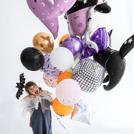 Halloween Helium Ballon Vleermuis Leeg 40cm van Partydeco koop je bij Partywinkel