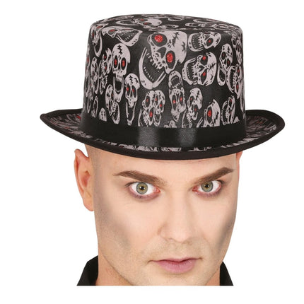Halloween Hoed Met Schedels - Partywinkel - 8434077134801