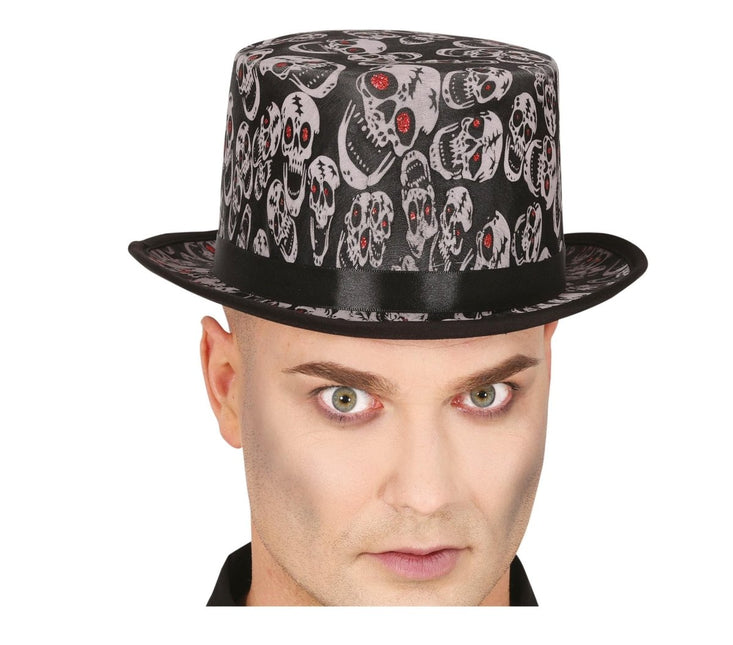 Halloween Hoed Met Schedels - Partywinkel - 8434077134801