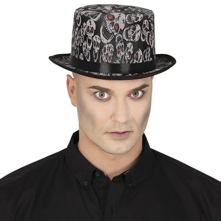 Halloween Hoed Met Schedels - Partywinkel - 8434077134801