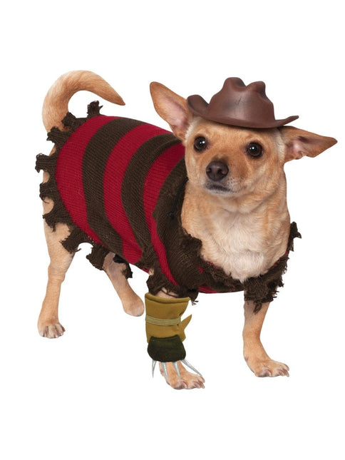 Halloween Honden Kostuum Freddy Krueger van Rubies koop je bij Partywinkel