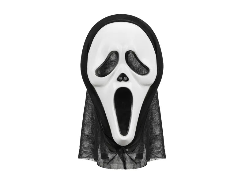 Halloween hooded mask, 18x31cm, mix van Partydeco koop je bij Partywinkel