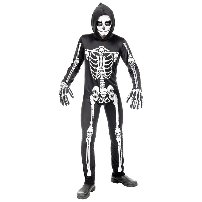 Halloween Jumpsuit Kind Skelet van Widmann koop je bij Partywinkel