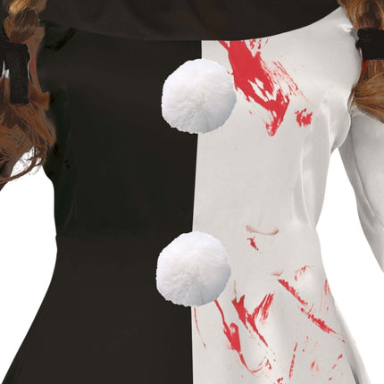 Halloween Jurk Dames Verschrikkelijke Clown van Fiestas Guirca koop je bij Partywinkel