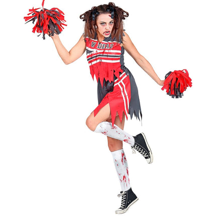 Halloween Jurk Dames Zombie Cheerleader van Widmann koop je bij Partywinkel