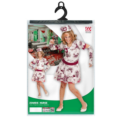 Halloween Jurk Meisje Verpleegster Zombie van Widmann koop je bij Partywinkel