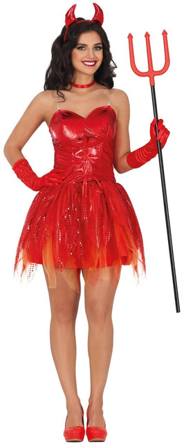 Halloween Jurk Rood Dames Sexy Duivel van Fiestas Guirca koop je bij Partywinkel