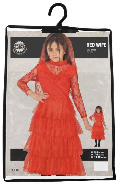 Halloween Jurk Rood Meisje van Fiestas Guirca koop je bij Partywinkel