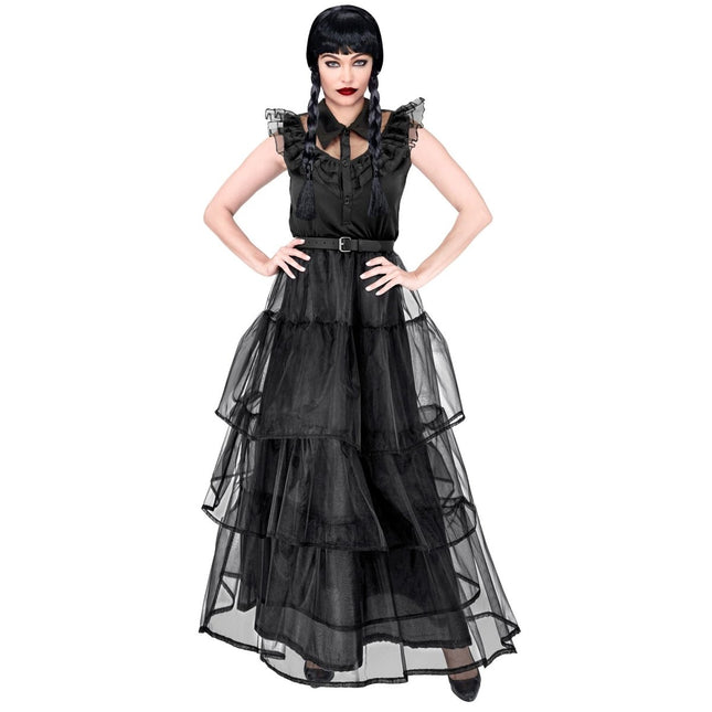 Halloween Jurk Zwart Dames Gothic van Widmann koop je bij Partywinkel