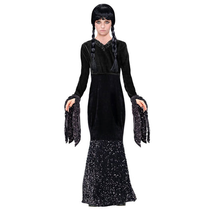 Halloween Jurk Zwart Meisje Lang van Widmann koop je bij Partywinkel