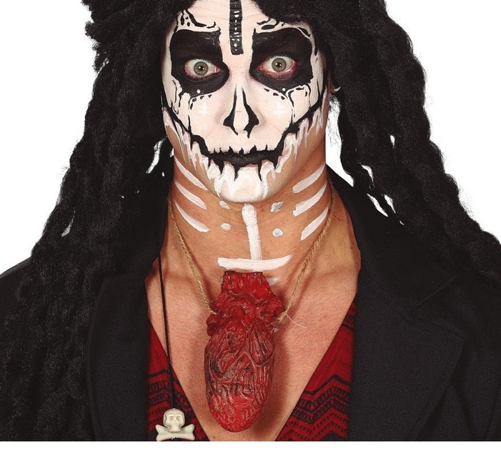 Halloween Ketting Bloederig Hart van Fiestas Guirca koop je bij Partywinkel
