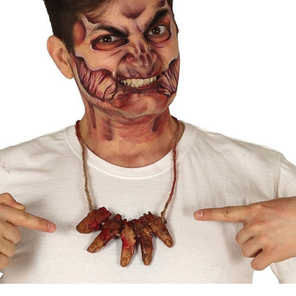 Halloween Ketting Bloederige Vingers van Fiestas Guirca koop je bij Partywinkel