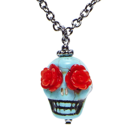 Halloween Ketting Gekleurd Schedel van Widmann koop je bij Partywinkel