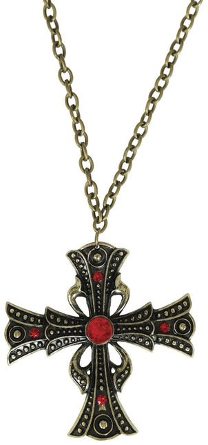 Halloween Ketting Kruis 6cm - Partywinkel - 8434077249451
