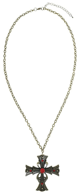 Halloween Ketting Kruis 6cm - Partywinkel - 8434077249451