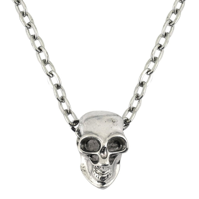 Halloween Ketting Zilver Schedel van Widmann koop je bij Partywinkel