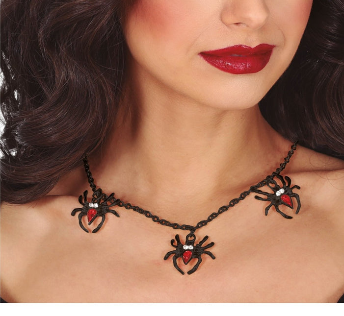 Halloween Ketting Zwart Spin - Partywinkel - 8434077249512
