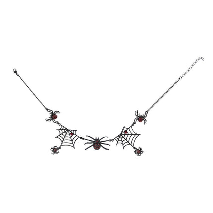 Halloween Ketting Zwart Spinnen van Widmann koop je bij Partywinkel