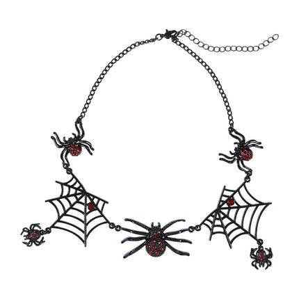 Halloween Ketting Zwart Spinnen van Widmann koop je bij Partywinkel