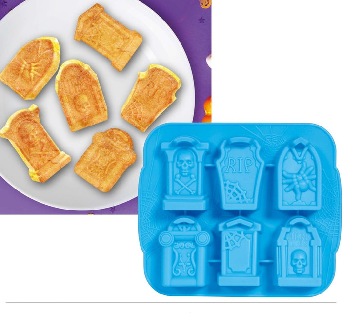 Halloween Koekvormpjes Grafstenen 21cm - Partywinkel - 8434077190449