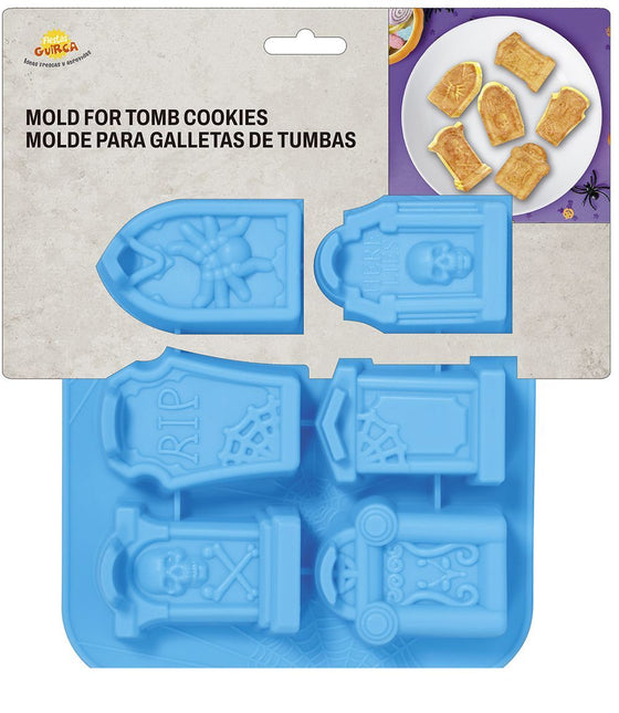 Halloween Koekvormpjes Grafstenen 21cm - Partywinkel - 8434077190449