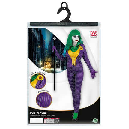 Halloween Kostuum Dames Joker van Widmann koop je bij Partywinkel