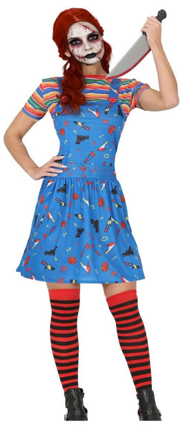 Halloween Kostuum Dames Moordende Pop van Fiestas Guirca koop je bij Partywinkel