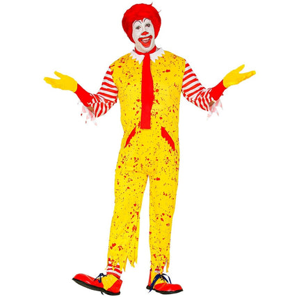 Halloween Kostuum Geel Heren Clown van Widmann koop je bij Partywinkel