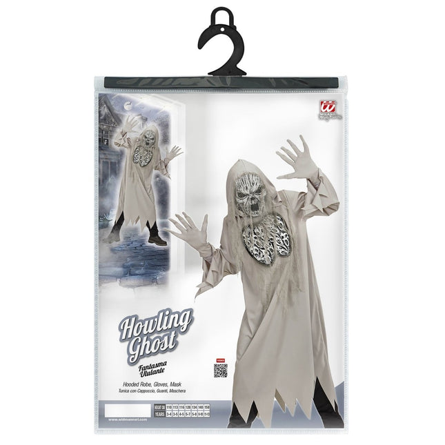 Halloween Kostuum Grijs Kind Geest van Widmann koop je bij Partywinkel