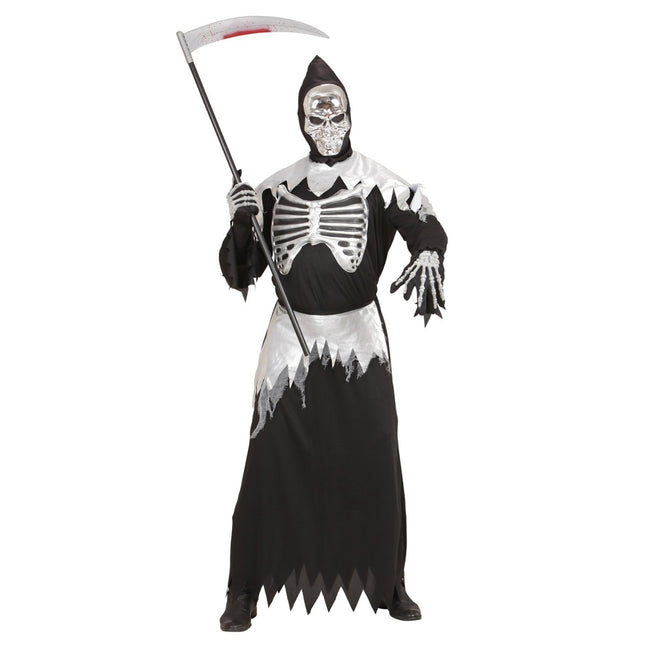 Halloween Kostuum Heren Magere Hein 3 delig van Widmann koop je bij Partywinkel