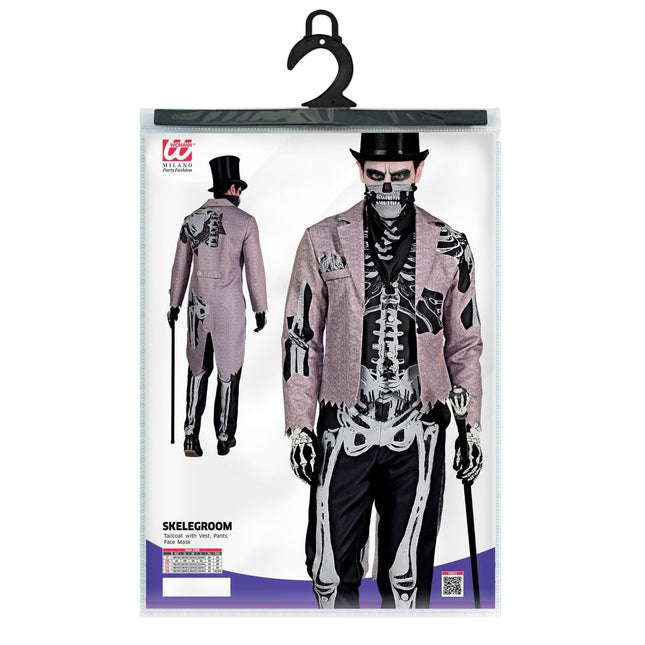 Halloween Kostuum Heren Skelet Bruidegom van Widmann koop je bij Partywinkel