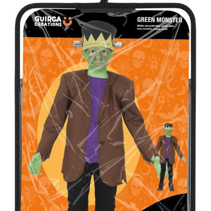 Halloween Kostuum Kind Groen Monster van Fiestas Guirca koop je bij Partywinkel