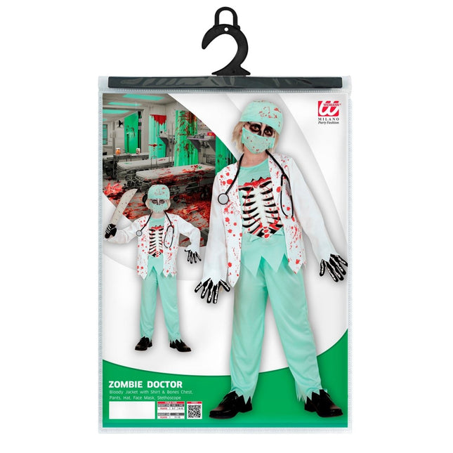 Halloween Kostuum Kind Zombie Dokter van Widmann koop je bij Partywinkel