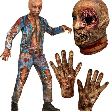 Halloween Kostuum Kind Zombie Jeans van Widmann koop je bij Partywinkel