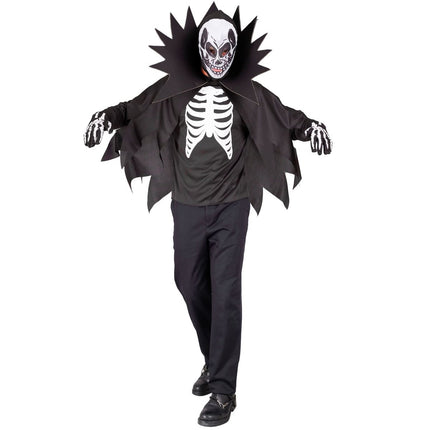 Halloween Kostuum Wit Zwart Skelet van Widmann koop je bij Partywinkel