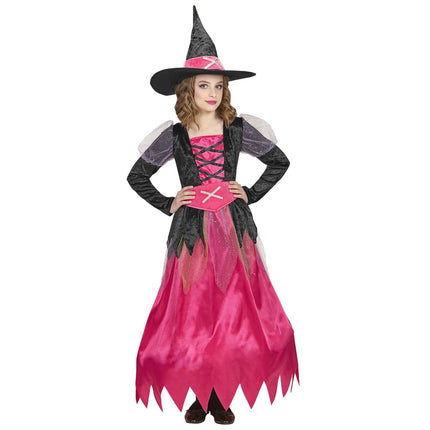 Halloween Kostuum Zwart Roze Meisje van Widmann koop je bij Partywinkel