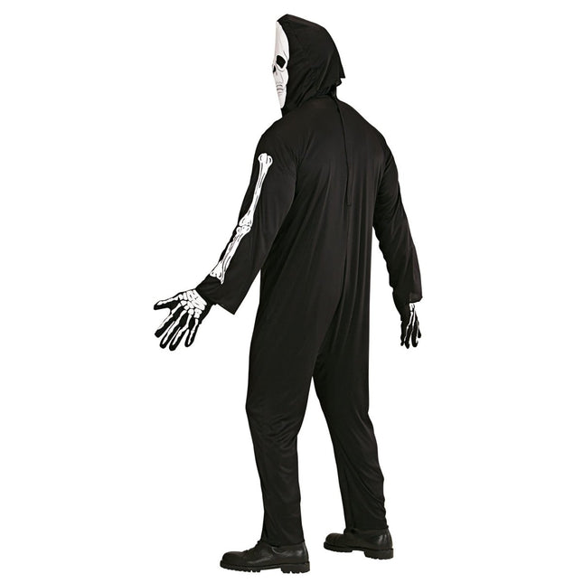 Halloween Kostuum Zwart Wit Skelet van Widmann koop je bij Partywinkel