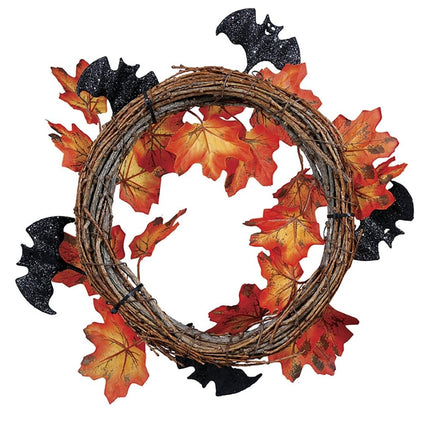 Halloween Kroon Bladeren 30cm van Fiestas Guirca koop je bij Partywinkel