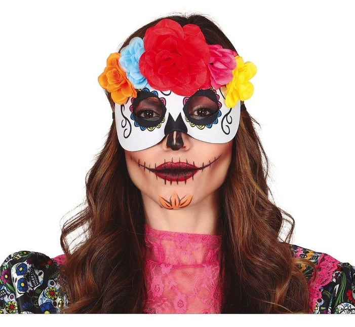 Halloween La Catrina Masker van Fiestas Guirca koop je bij Partywinkel