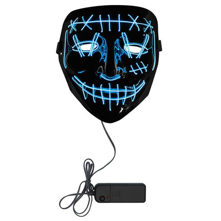 Halloween Led - Masker Killer Smile Blauw van Boland koop je bij Partywinkel