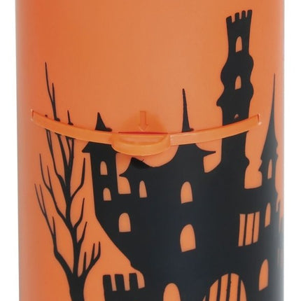 Halloween Led Projector Oranje Kaars 16cm - Partywinkel - 8434077190548