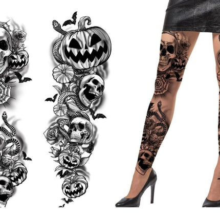 Halloween Legging Tattoos - Partywinkel - 8434077168127