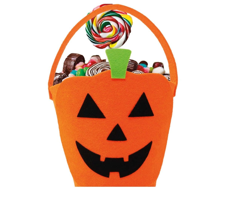Halloween Mandje Pompoen 31cm van Fiestas Guirca koop je bij Partywinkel